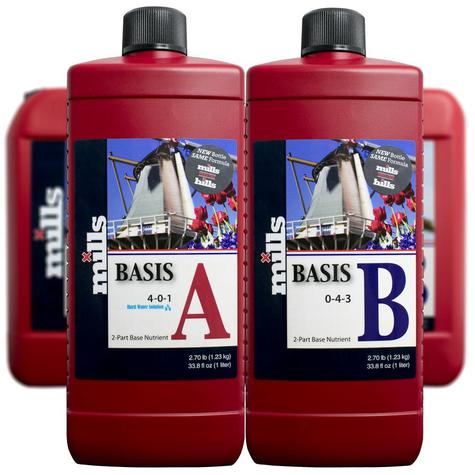 Mills Nutrients Basis A & B (Hard Water)