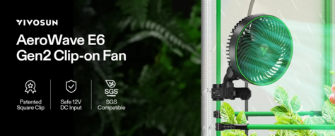 VIVOSUN AeroWave E6 Clip-on Fan - main image