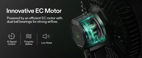 VIVOSUN AeroWave E6 Clip-on Fan - main image
