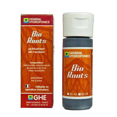 GHE BioRoots 60 Ml - Stimulateur Racinaire 100% Biologique Pour Plantes, Hydroponie Et Terre