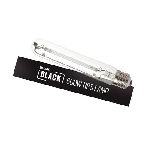 Lumii Black 600watt HPS Bulb Lamp Growing Lighting Dual Spectrum E40 Fitting UK 