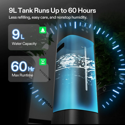 VIVOSUN AeroStream H09 Humidifier with Enviro-Probe 9L tank - main image