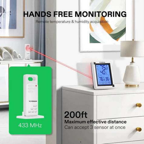 Vivosun Wireless Thermometer and Hygrometer - main image