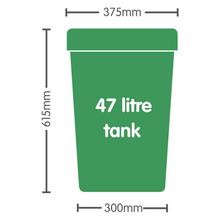 47 Litre Black/Green Tank