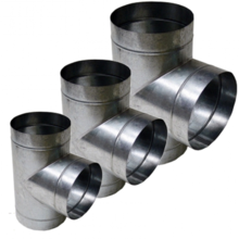 Ducting Tee Connectors - 6 Different Sizes