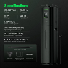 VIVOSUN AeroStream H09 Humidifier with Enviro-Probe 9L tank - thumbnail image 7